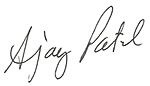 Signature of Peter Nunoda president of Vancouver Community College