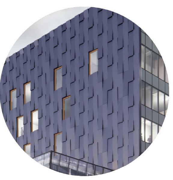 part of the building that represents the canoe