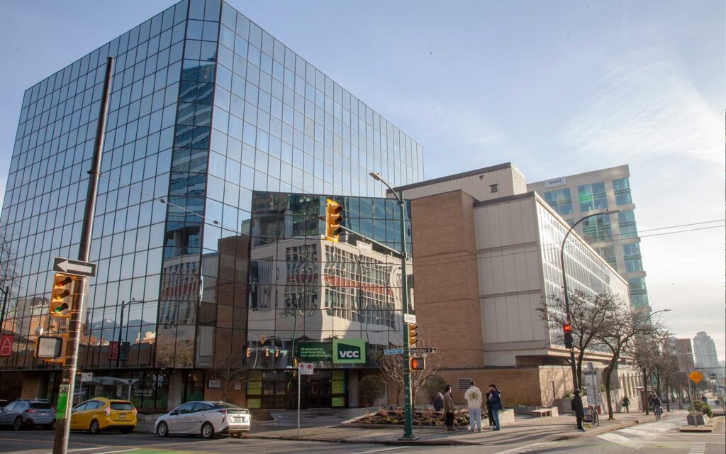 VCC Downtown campus exterior entrance